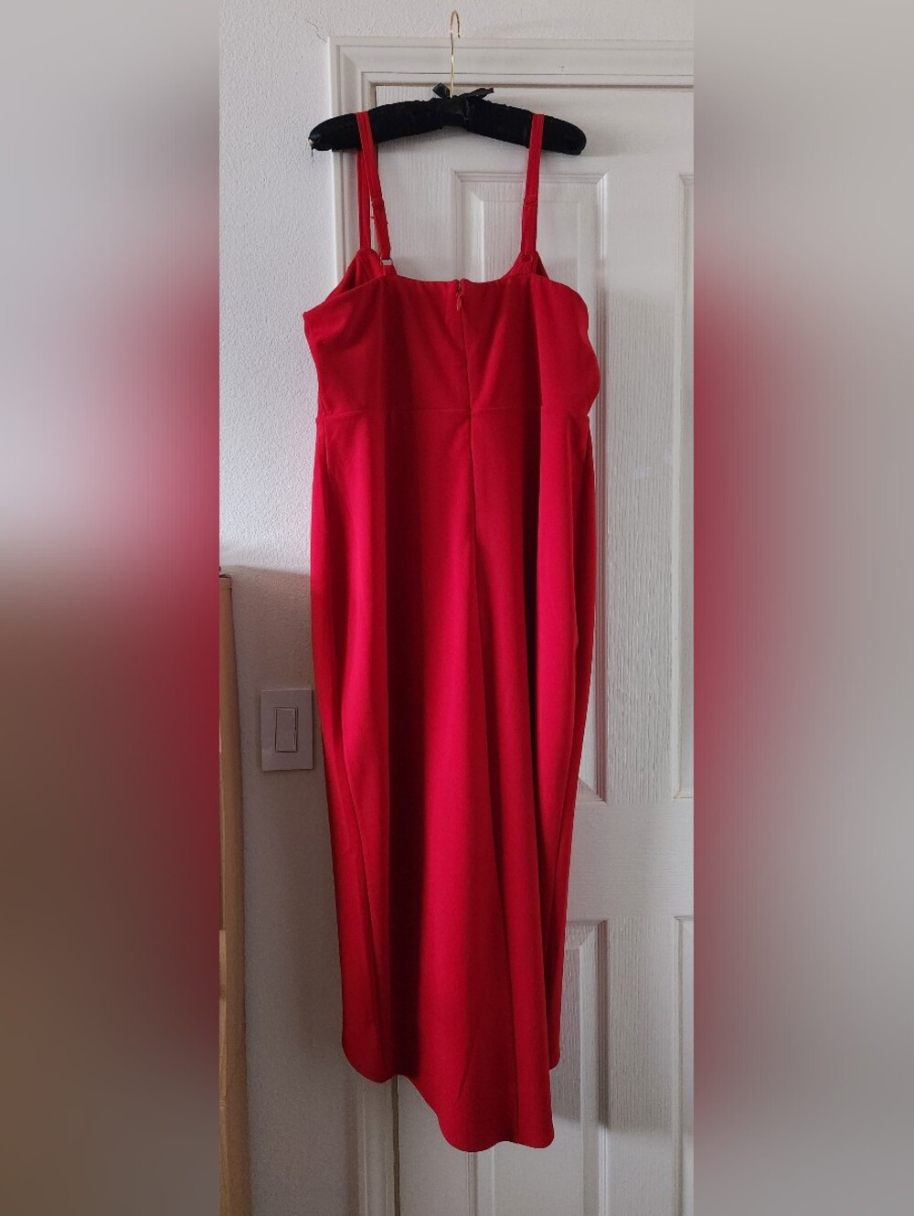 Torrid NWT Jester Red Corset Bustier Tulip Hem Cowl Neck Midi Dress Size 16 - Picture 3 of 12